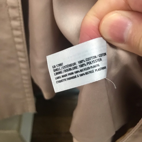 Gap Trench Coat Beige Tan Double Breasted - Picture 7 of 7